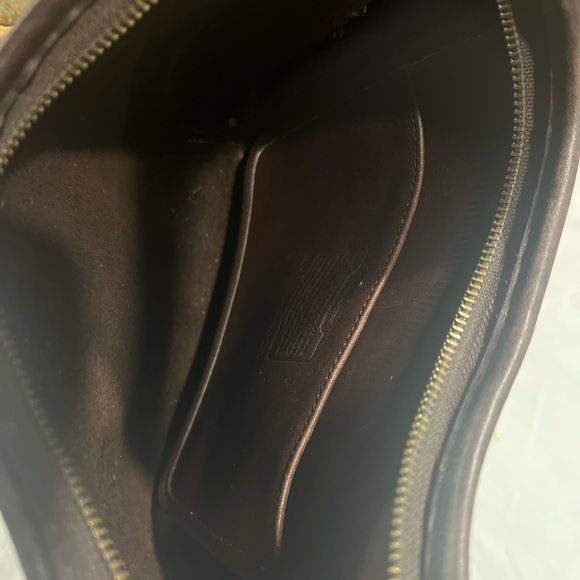 Extremely Rare Old Leather Coach 9033 Shoulder Bag Brown - Picture 9 of 10